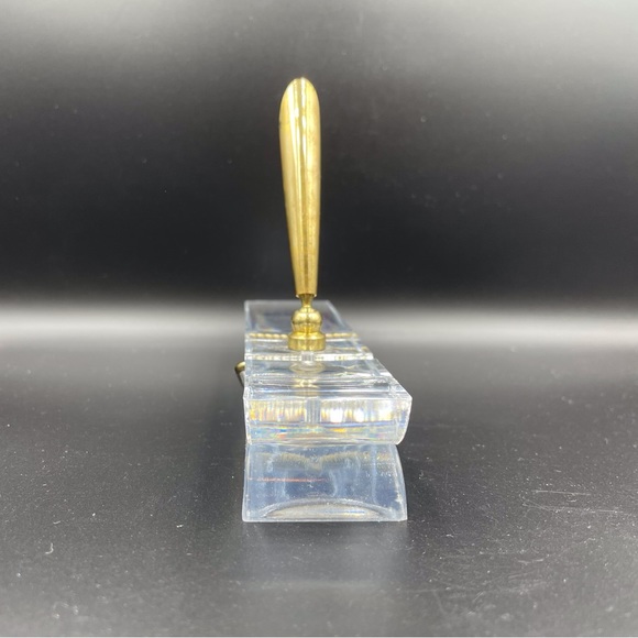 Vintage Plastic/Acrylic Clothespin Pen Note Holder - Picture 3 of 11